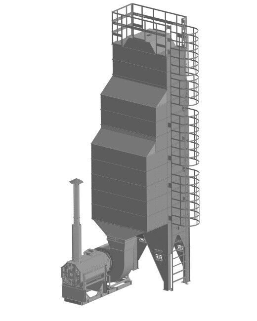 Зерносушилка RiR ТН-8 газ от компании СТРОИТЕЛЬНОЕ ОБОРУДОВАНИЕ - фото 1
