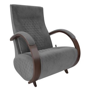 Кресло-глайдер BALANCE 3 с накладками, орех, Verona Antrazite Grey