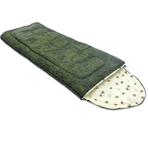 Спальный мешок "Аляска 095-0002", зеленый/бежевый