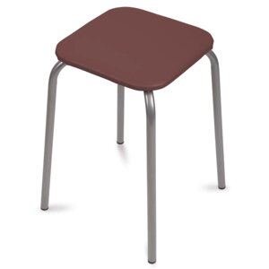 Табурет Эконом-3 (квадратное сиденье), коричневый