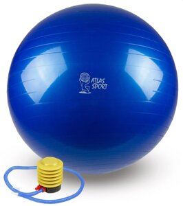Мяч гимнастический "Фитбол", с насосом, 55 см, Синий