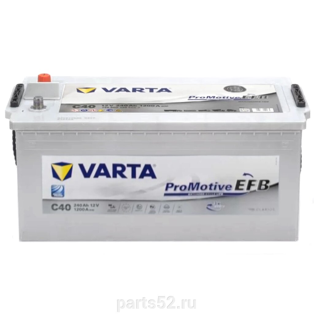 Аккумулятор 6СТ-240 Ач VARTA ProMotive EFB (C40) 518x276x242, EN 1200 А, R+ обратный от компании PARTS52 - фото 1