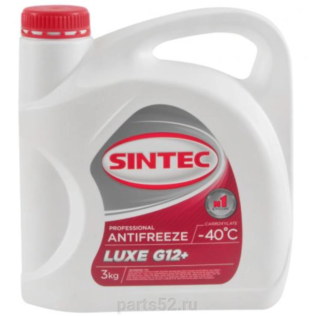 Антифриз красный G12+ SiNTEC Antifreeze Luxe -40C, 3 кг от компании PARTS52 - фото 1