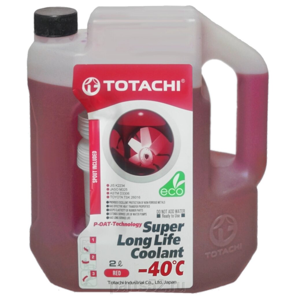 Антифриз красный TOTACHi Super Long Life Coolant RED -40 C, 2 л от компании PARTS52 - фото 1