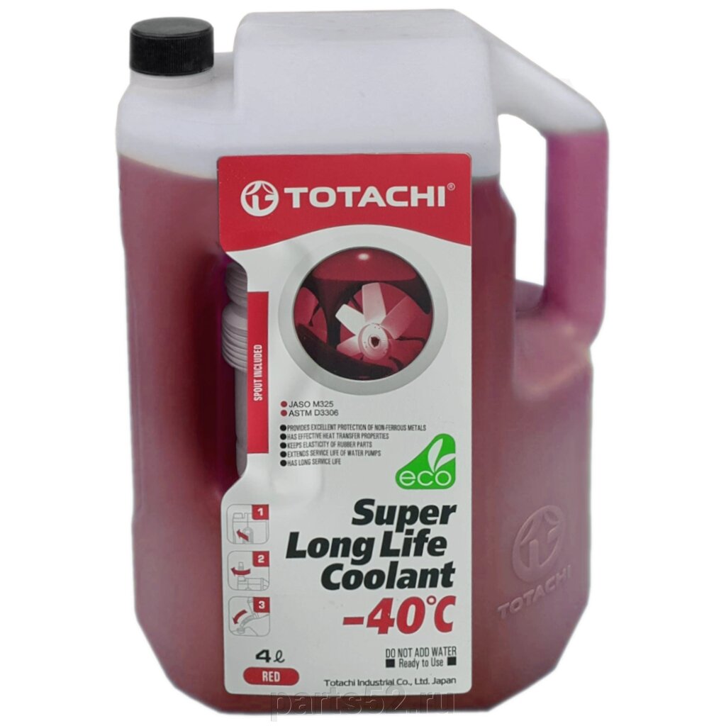 Антифриз красный TOTACHi Super Long Life Coolant RED -40 C, 4 л от компании PARTS52 - фото 1