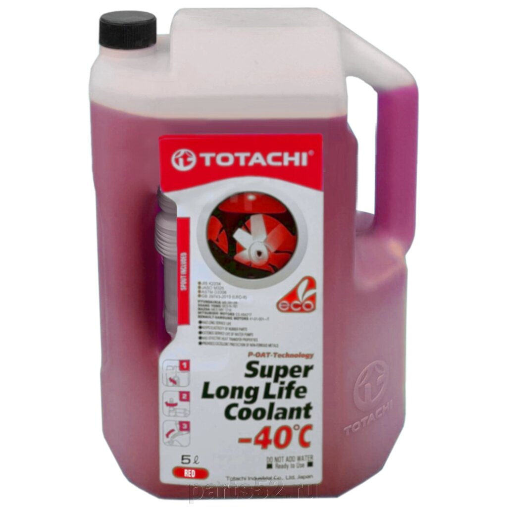 Антифриз красный TOTACHi Super Long Life Coolant RED -40 C, 5 л от компании PARTS52 - фото 1