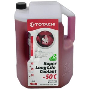 Антифриз красный TOTACHi Super Long Life Coolant RED -50 C, 4 л