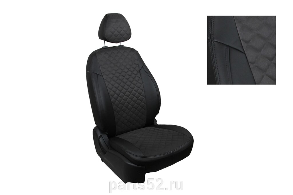 Чехлы из алькантары Ромб для Hyundai HD 78 2015-н. в. от компании PARTS52 - фото 1