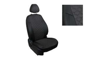 Чехлы из алькантары Ромб для Nissan Terrano III (без airbag) 2014-н. в.