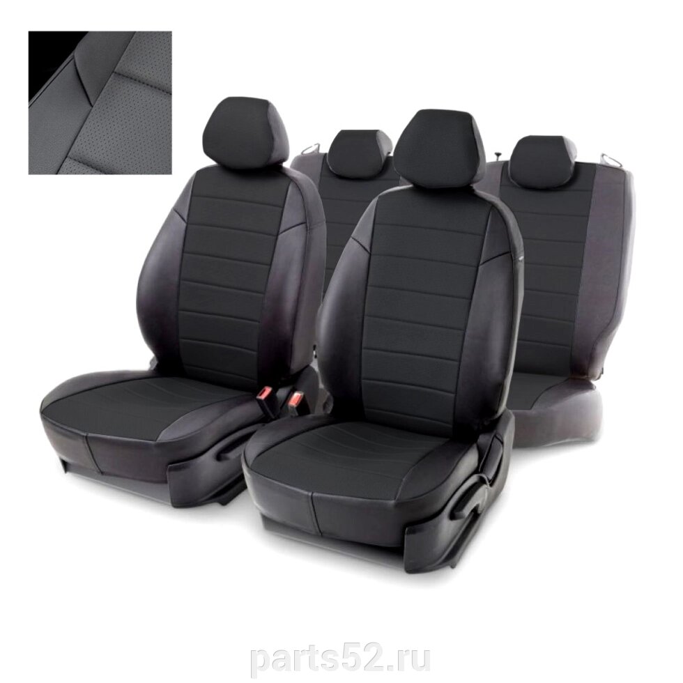 Чехлы из экокожи для УАЗ Profi 4*2 (с бок. поддержкой) 2020-н. в. от компании PARTS52 - фото 1