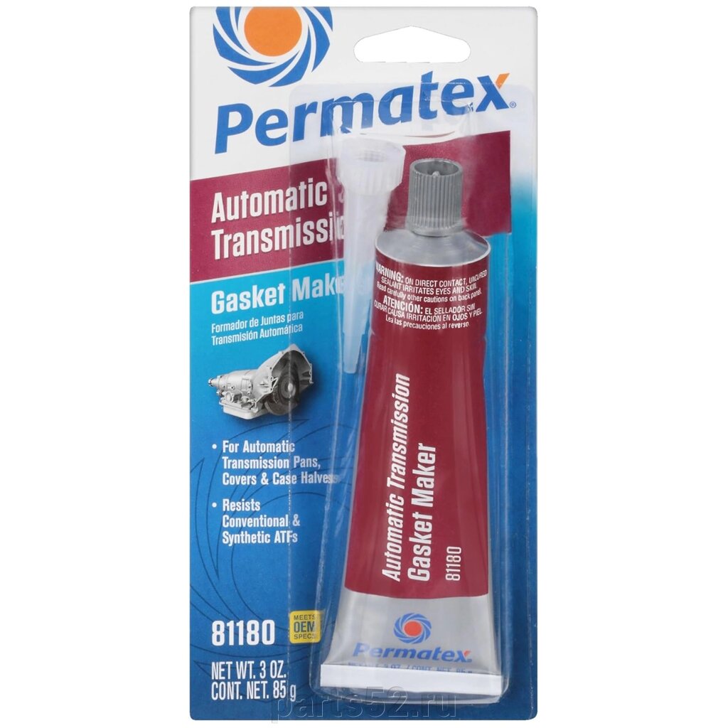 Герметик красный поддона АКПП PERMATEX, 85 гр от компании PARTS52 - фото 1