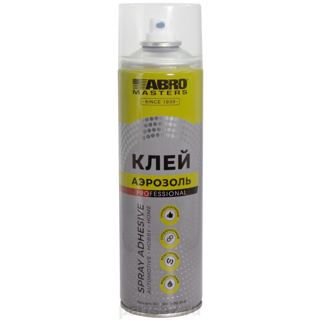 Клей-аэрозоль профессиональный ABRO Masters Trim Adhesive, 383 гр от компании PARTS52 - фото 1