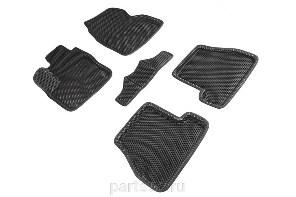 Коврики EVA 3D ромб для Ford Focus III рест МКПП 2015-2019 от компании PARTS52 - фото 1