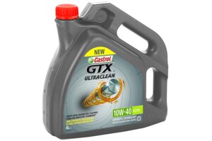 Масло моторное castrol GTX ultraclean 10W-40 A3/B4, 4 л