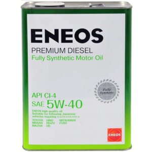 Масло моторное ENEOS Premium Diesel 5W-40 Ci-4, 4 л