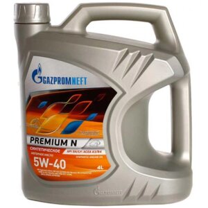 Масло моторное gazpromneft premium N 5W-40 A3/B4, 4 л