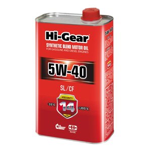 Масло моторное Hi-Gear 5W-40 SL/CF, 1 л