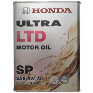 Масло моторное HONDA ultra LTD SP 5W-30, 4 л / 08228-99974