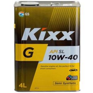 Масло моторное KiXX G Semi Synthetic 10W-40 SL, 4 л
