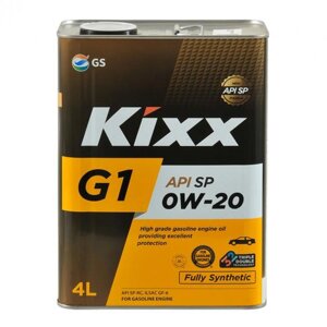 Масло моторное KiXX G1 Fully Synthetic SP 0W-20, 4 л