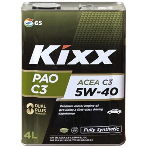 Масло моторное KiXX PAO C3 5W-40, 4 л