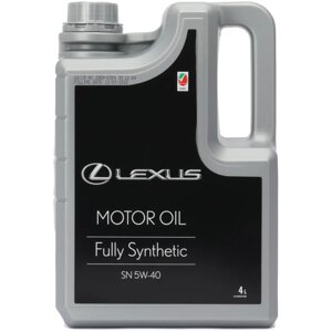 Масло моторное LEXUS Genuine Motor Oil 5W-40 SN, 4 л / 08880-83717