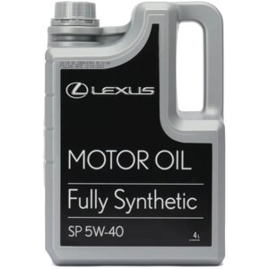 Масло моторное LEXUS Genuine Motor Oil 5W-40 SP, 4 л / 08880-84136