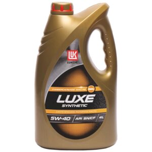 Масло моторное ЛУКОЙЛ Luxe Synthetic 5W-40 SN/CF, 4 л