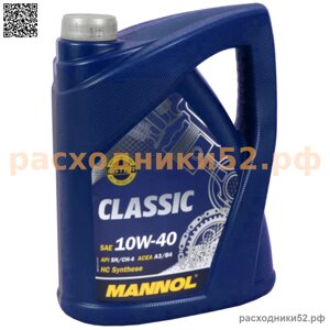 Масло моторное mannol 7501 classic 10W-40 SN/CH-4, 5 л