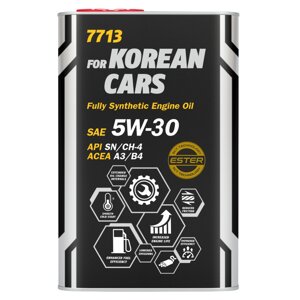 Масло моторное MANNOL 7713 for Korean Cars 5W-30, 1 л