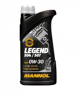 Масло моторное MANNOL 7730 Legend 504/507 0W-30, 1 л