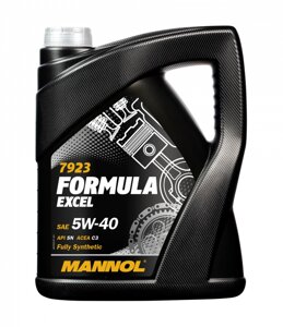 Масло моторное MANNOL 7923 Formula Excel 5W-40 SN, C3, 5 л