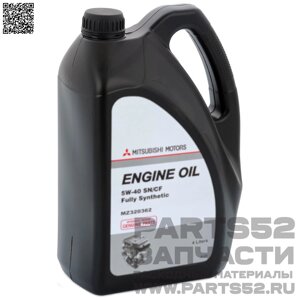 Масло моторное MiTSUBiSHi Engine Oil 5W-40 SN/CF Full Synth, 4 л