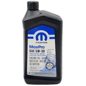 Масло моторное MOPAR MaxPro Engine Oil 5W-30 SP, 946 мл / 68518204AA