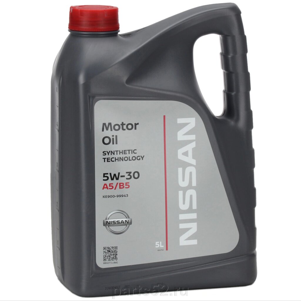 Масло моторное NiSSAN Motor Oil 5W-30 A5/B5, 5 л / KE900-99943 от компании PARTS52 - фото 1