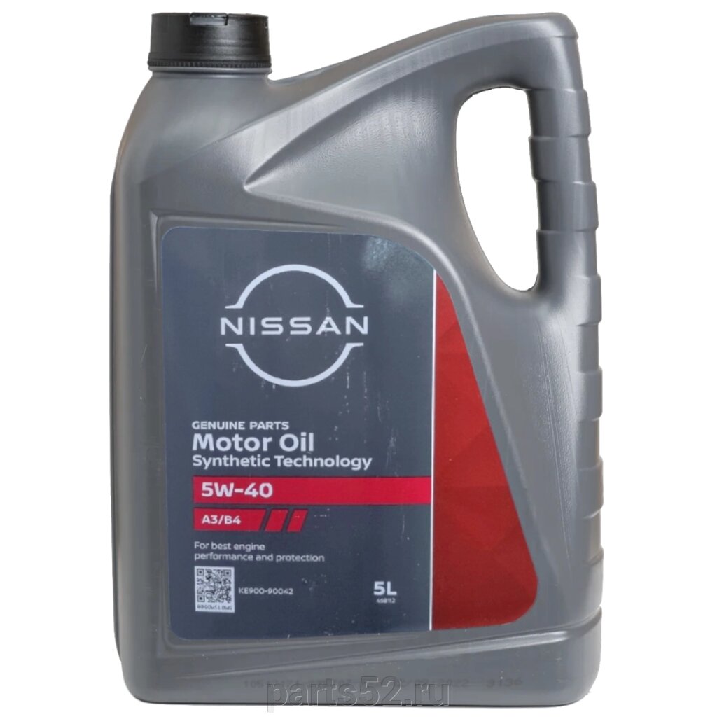 Масло моторное NiSSAN Motor Oil 5W-40 A3/B4, 5 л / KE900-90042 от компании PARTS52 - фото 1