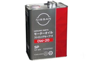 Масло моторное nissan strong save X 0W-20 SP, 4 л / KLAP0-00204