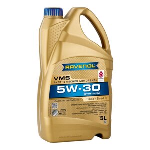 Масло моторное ravenol VMS 5W-30 SN, C3, 5 л