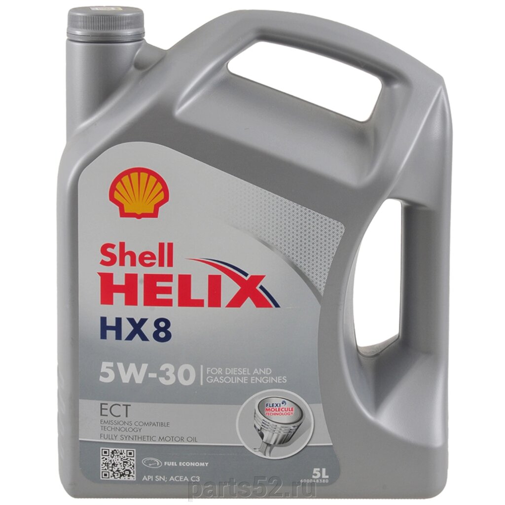 Масло моторное SHELL Helix HX8 ECT 5W-30, 4 л от компании PARTS52 - фото 1