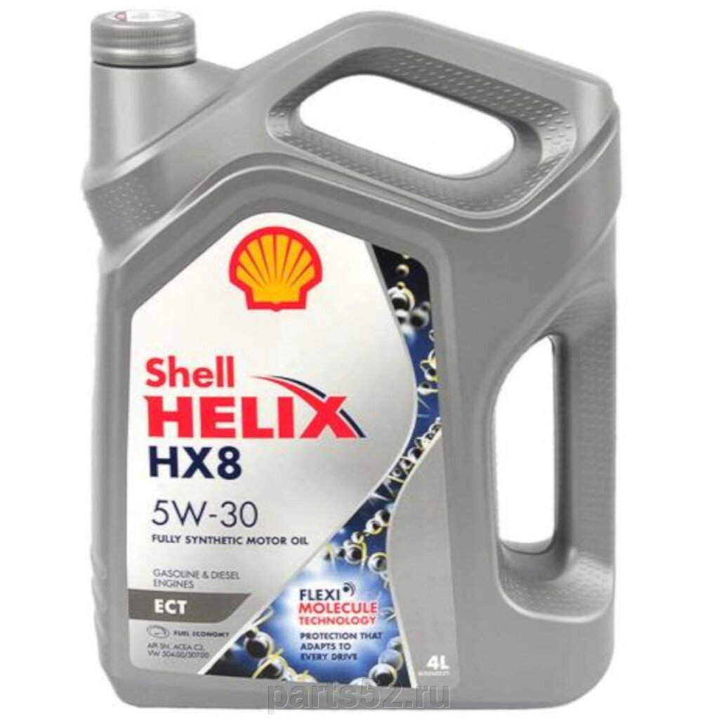 Масло моторное SHELL Helix HX8 ECT 5W-30, 4 л от компании PARTS52 - фото 1