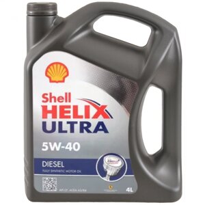 Масло моторное SHELL Helix Ultra Diesel 5W-40 CF, B4, 4 л