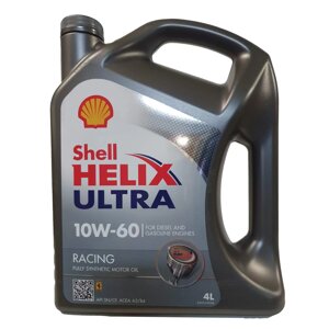 Масло моторное SHELL Helix Ultra Racing 10W-60 SN/CF, 4 л