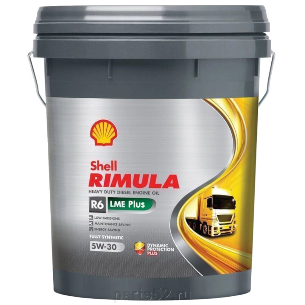 Масло моторное SHELL Rimula R6 LME Plus 5W-30 E11, 20 л от компании PARTS52 - фото 1