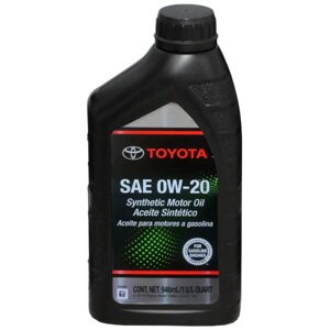 Масло моторное toyota motor oil SN plus 0W-20, 946 мл / 00279-0WQTE-6S