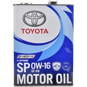 Масло моторное TOYOTA Motor Oil SP 0W-16, 4 л / 08880-13105