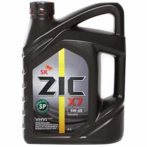 Масло моторное ZiC X7 5W-40 Synthetic, 4 л