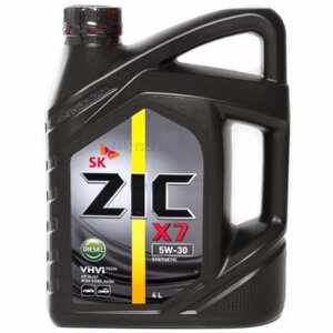 Масло моторное ZiC X7 Diesel 5W-30 Synthetic, 4 л
