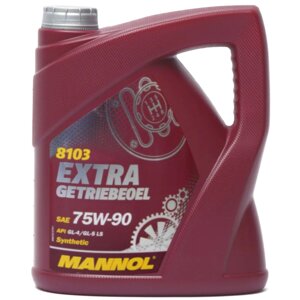 Масло трансмиссионное MANNOL 8103 Extra 75W-90 GL-4/5 LS, 4 л