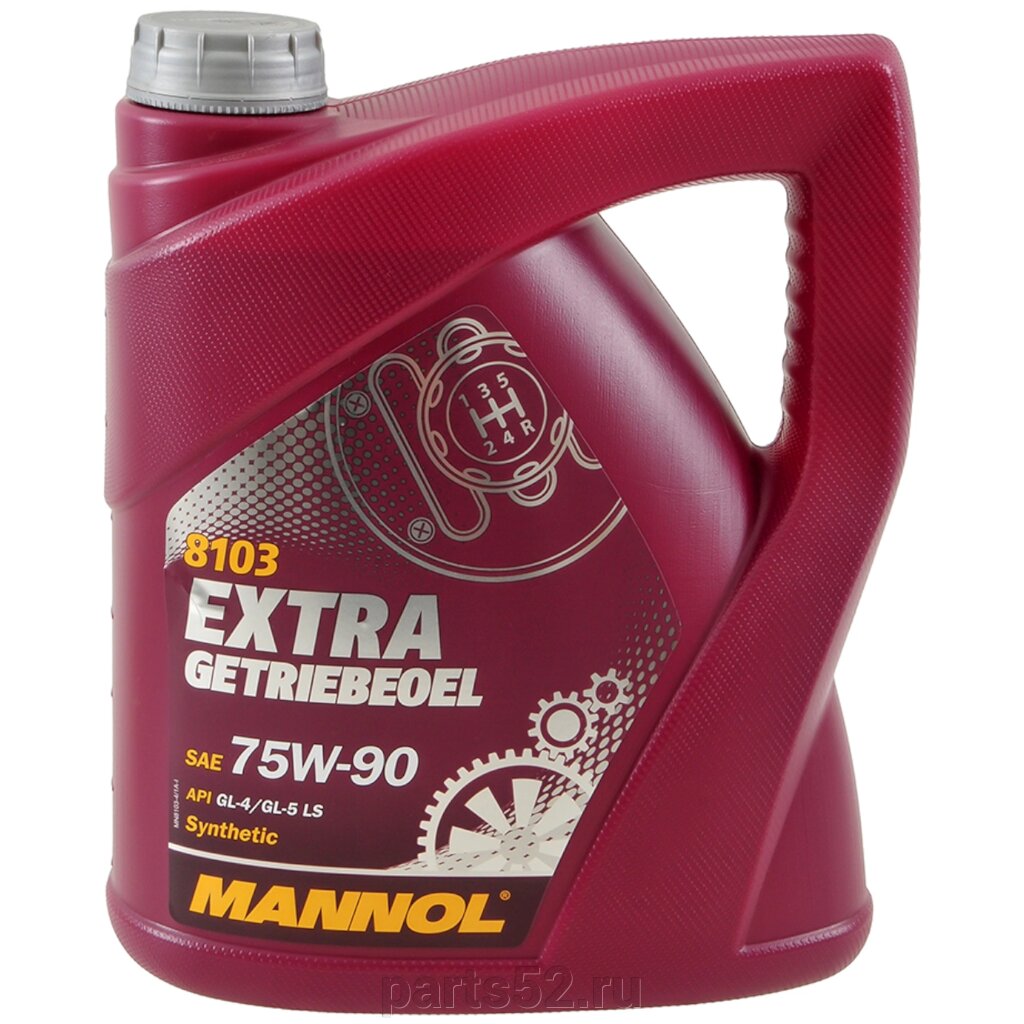 Масло трансмиссионное MANNOL 8103 Extra 75W-90 GL-4/5 LS, 4 л от компании PARTS52 - фото 1