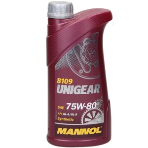 Масло трансмиссионное MANNOL 8109 Unigear 75W-80 GL-4/GL-5 LS, 1 л